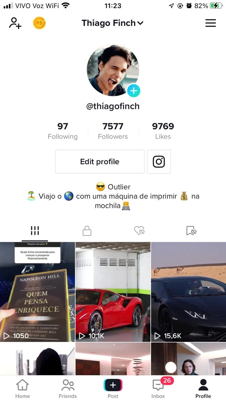 Thiago Finch before